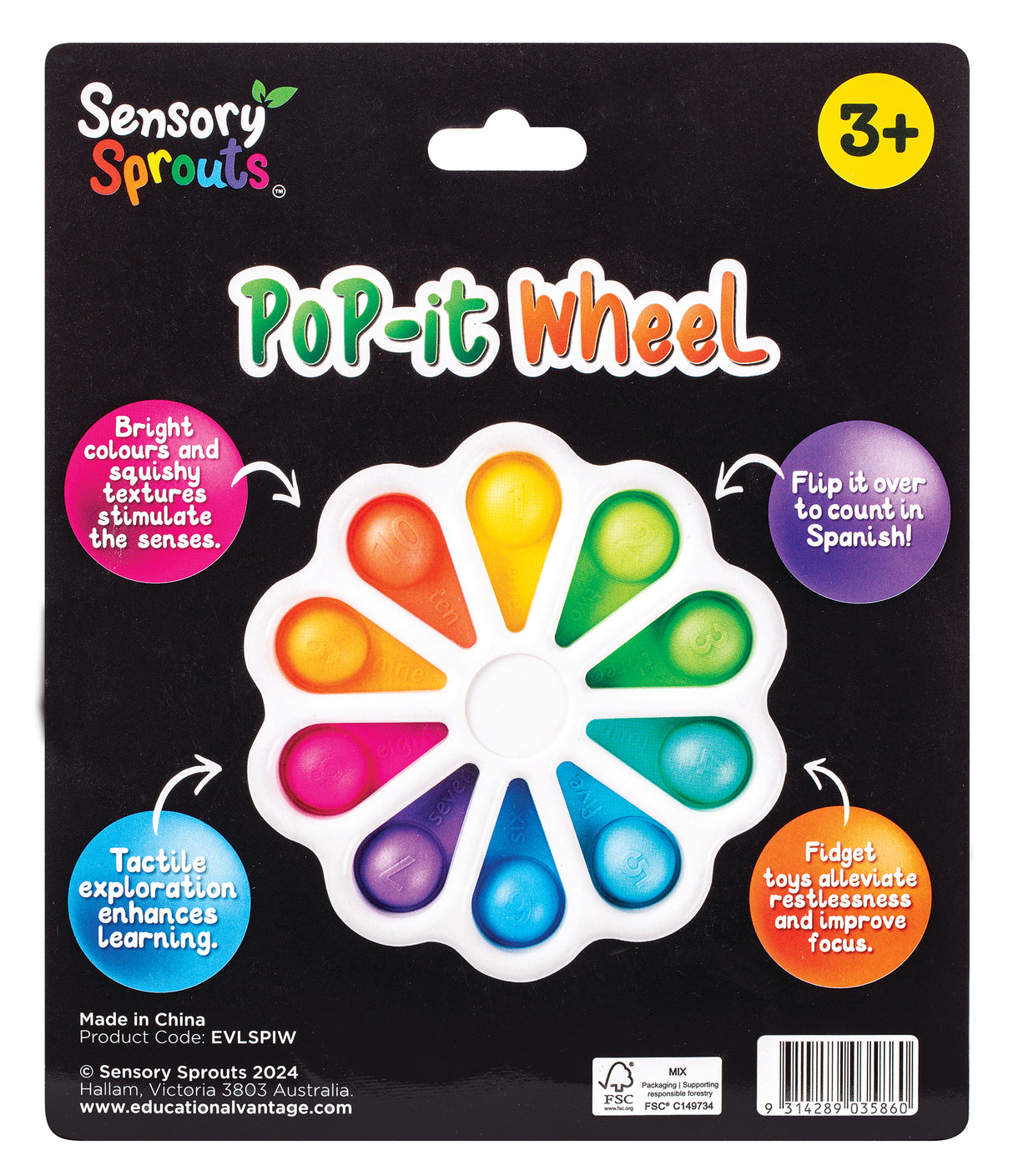 Pop-it Wheel - Educational Vantage