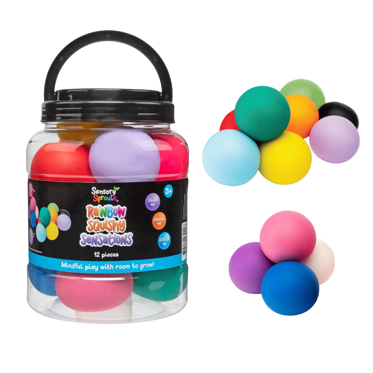 Rainbow Squishy Sensations Jar - Educational Vantage