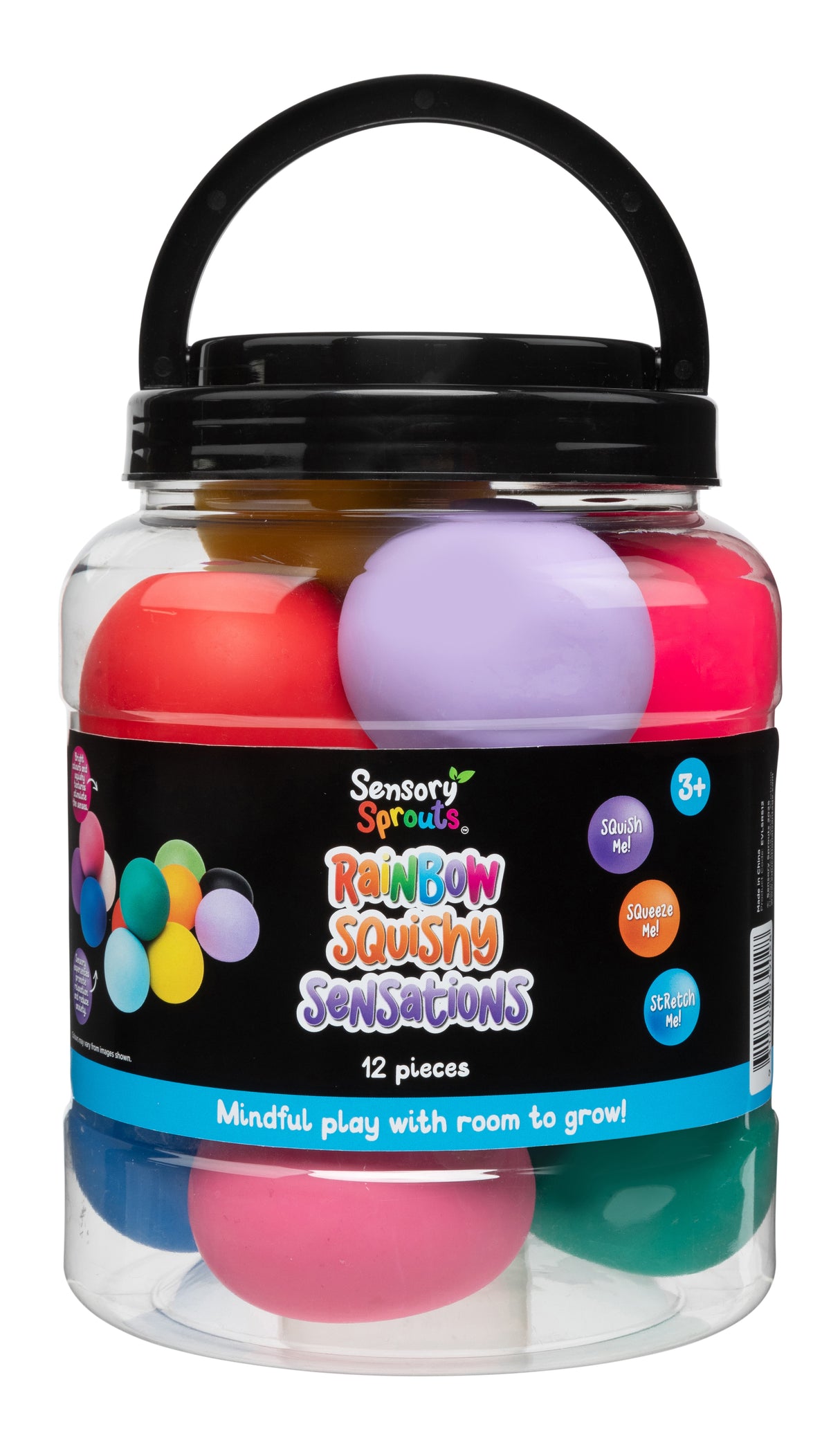 Rainbow Squishy Sensations Jar - Educational Vantage