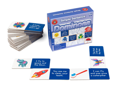 Simple Sentence Dominoes - Educational Vantage