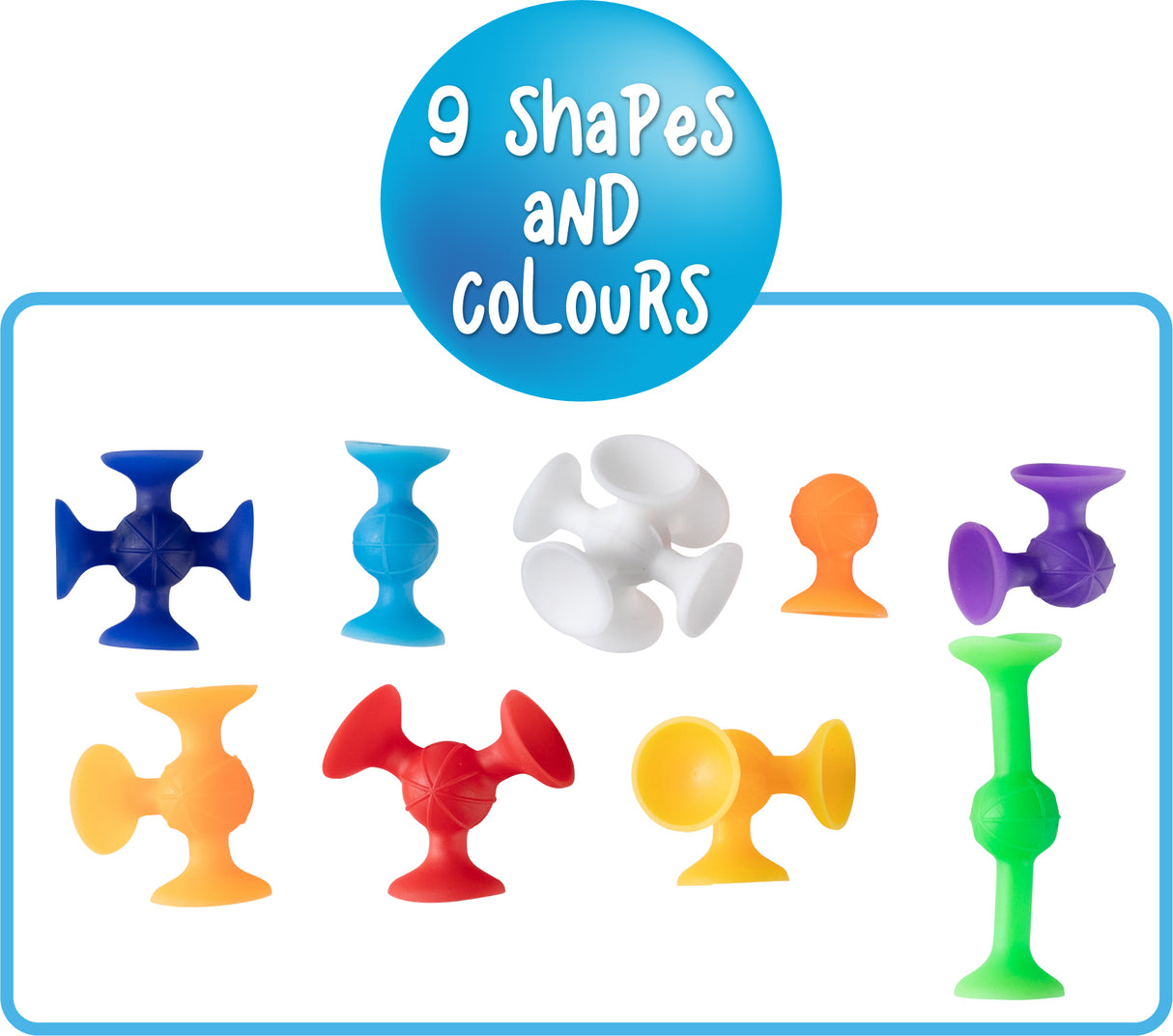 Suction Shapes Jar - Educational Vantage