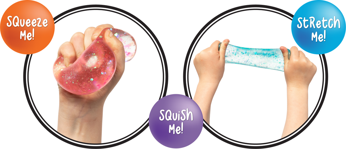 Stretch & Sparkle Shapes Jar - Educational Vantage