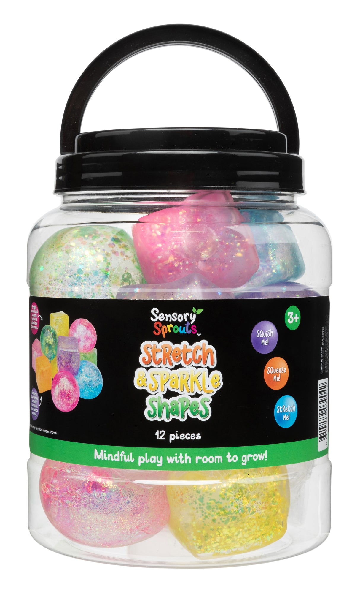 Stretch & Sparkle Shapes Jar - Educational Vantage