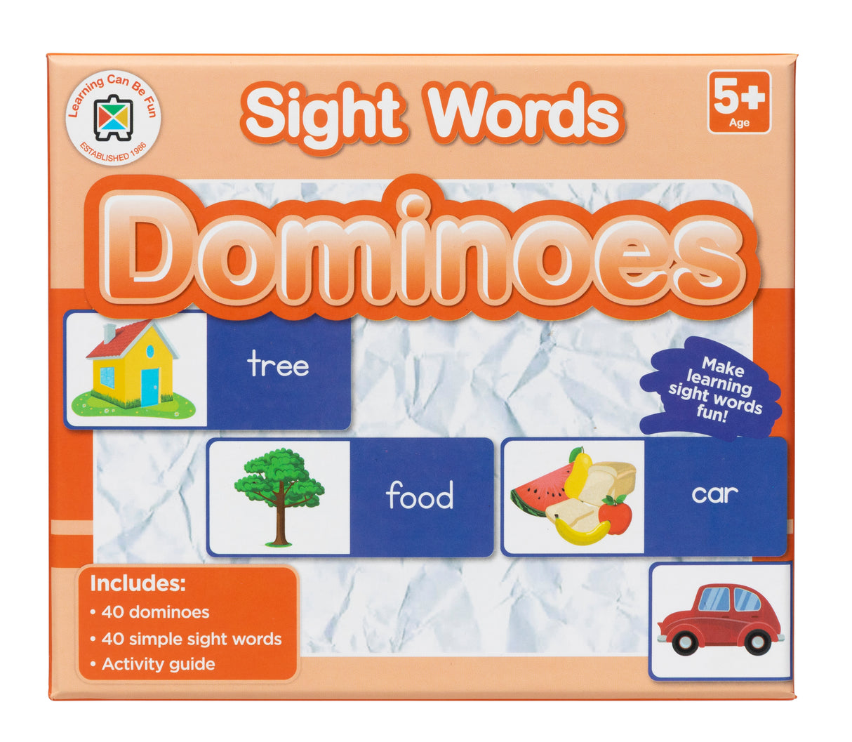 Sight Words Dominoes - Educational Vantage
