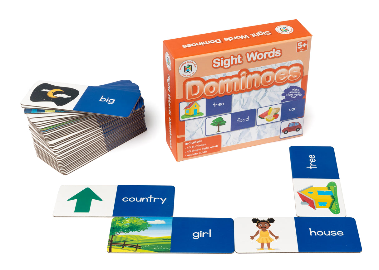Sight Words Dominoes - Educational Vantage