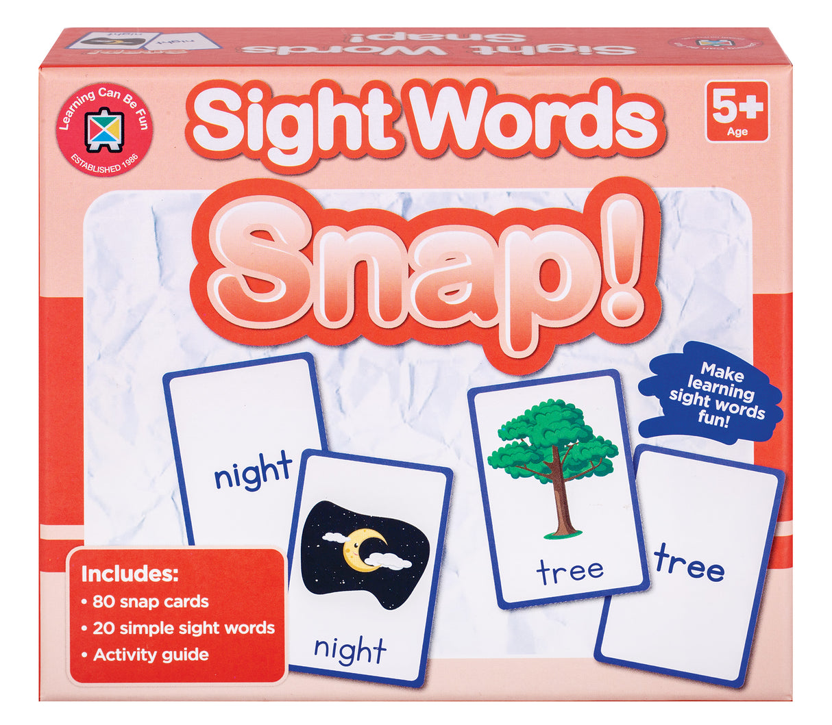 Sight Word Snap - Educational Vantage