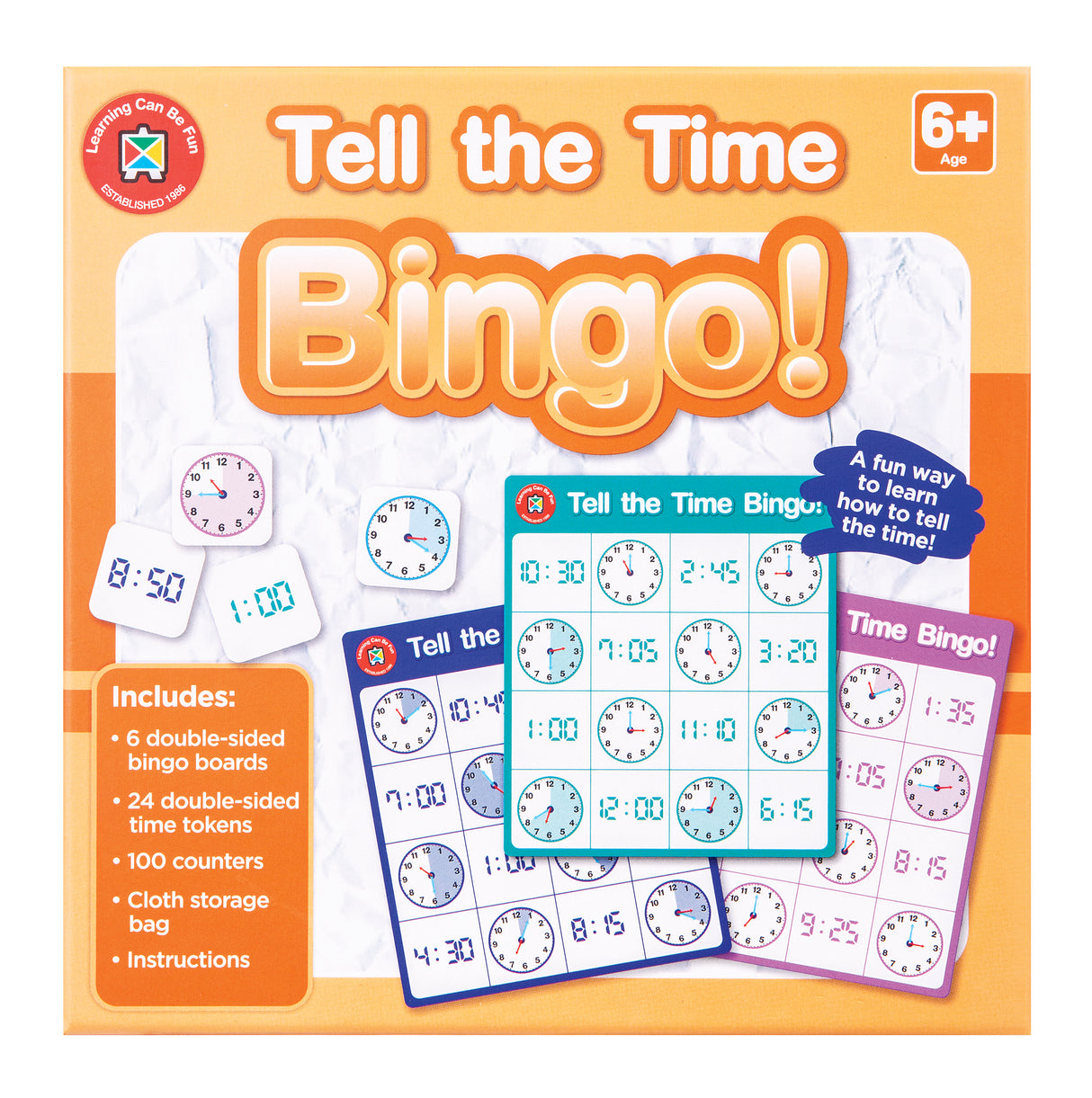 Tell the Time Bingo - Educational Vantage