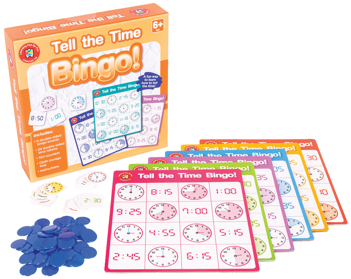 Tell the Time Bingo - Educational Vantage