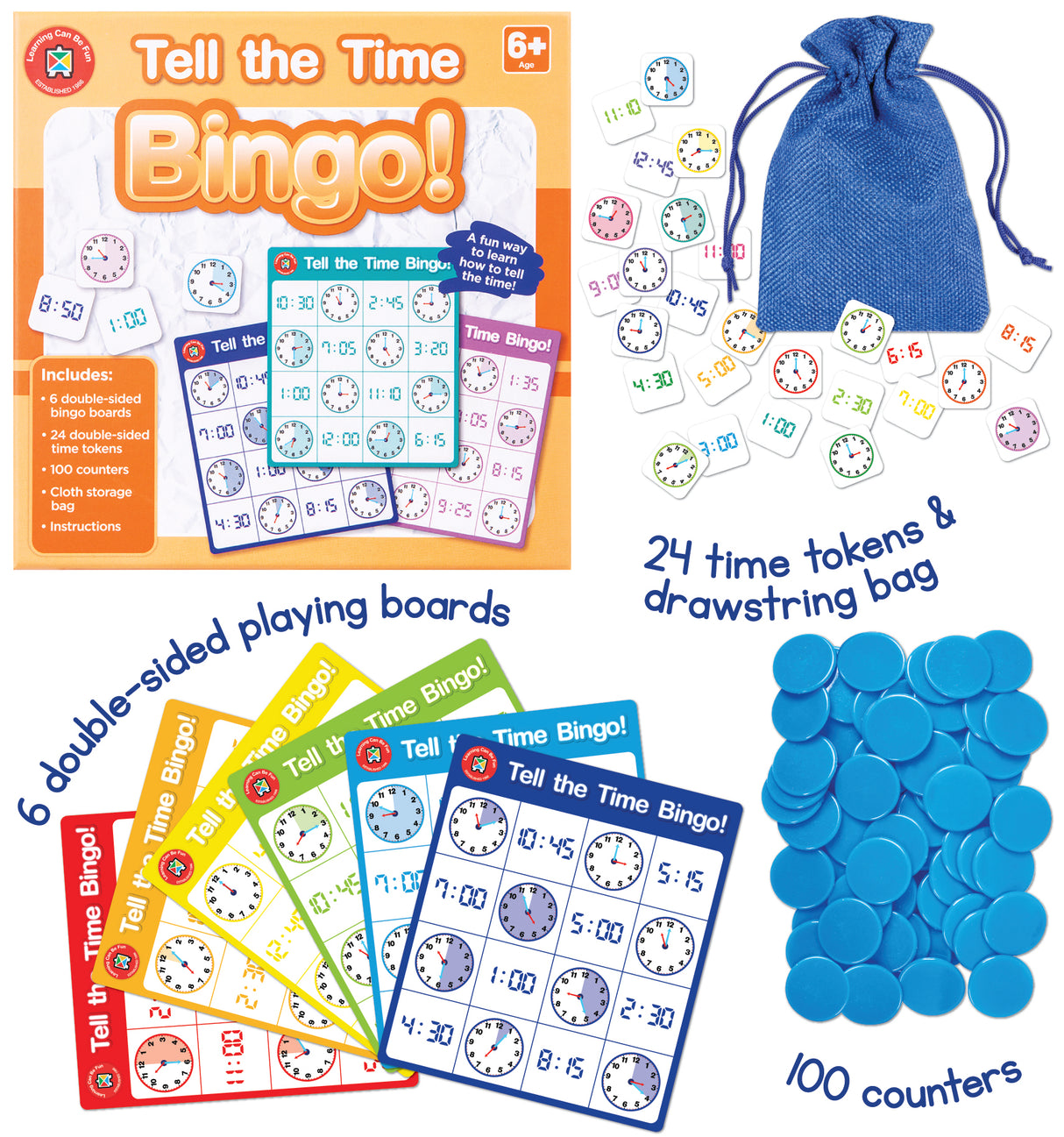 Tell the Time Bingo - Educational Vantage