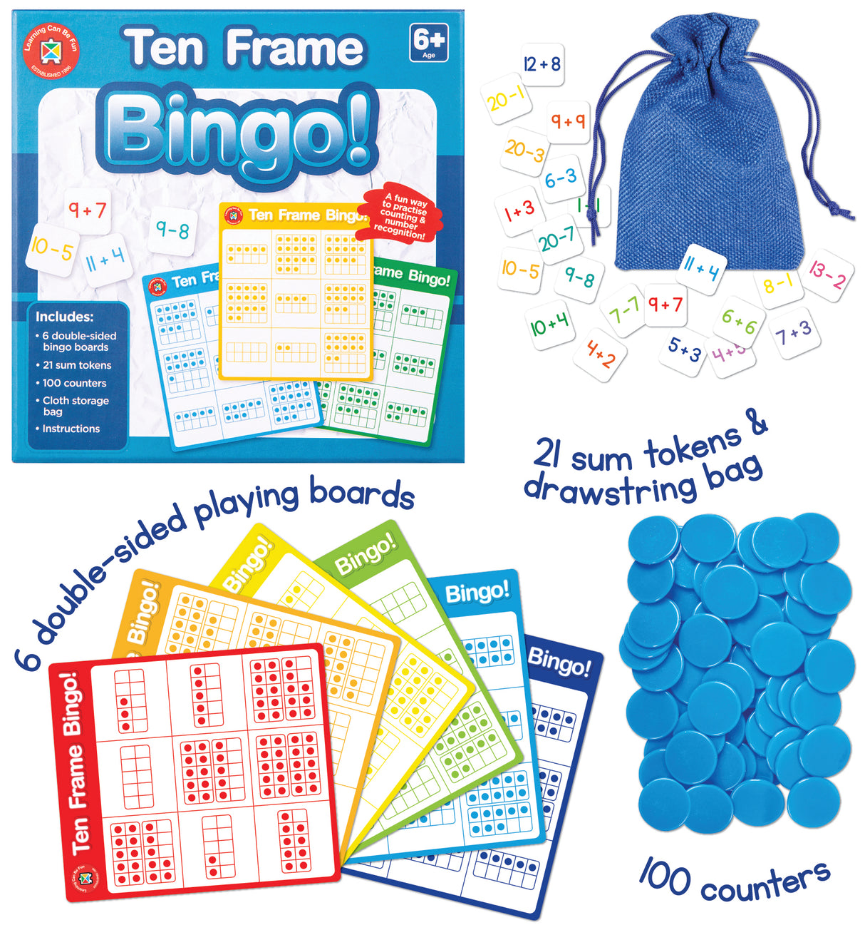 Ten Frame Bingo - Educational Vantage