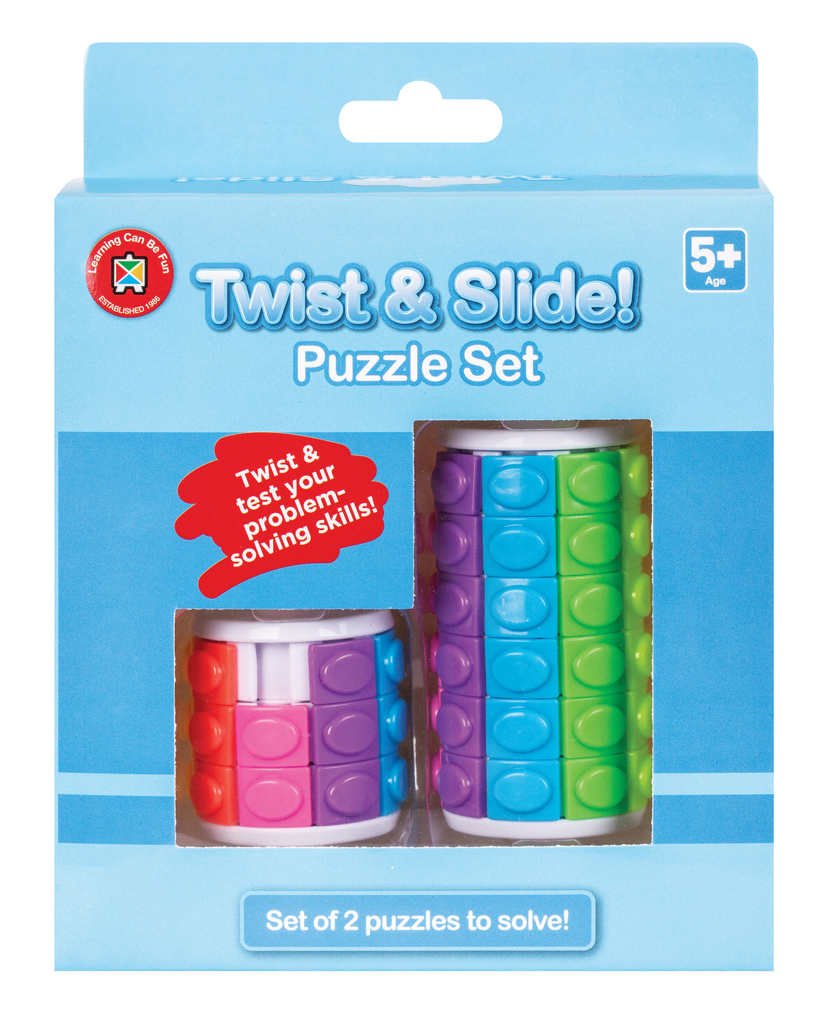 Twist & Slide Puzzle Set - Educational Vantage
