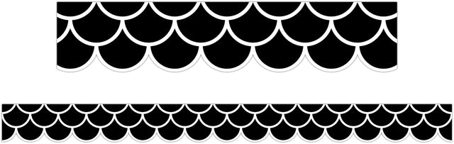 Black Scallops Border - Educational Vantage