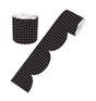 Black and White Crosses Rolled Scalloped Border - Educational Vantage
