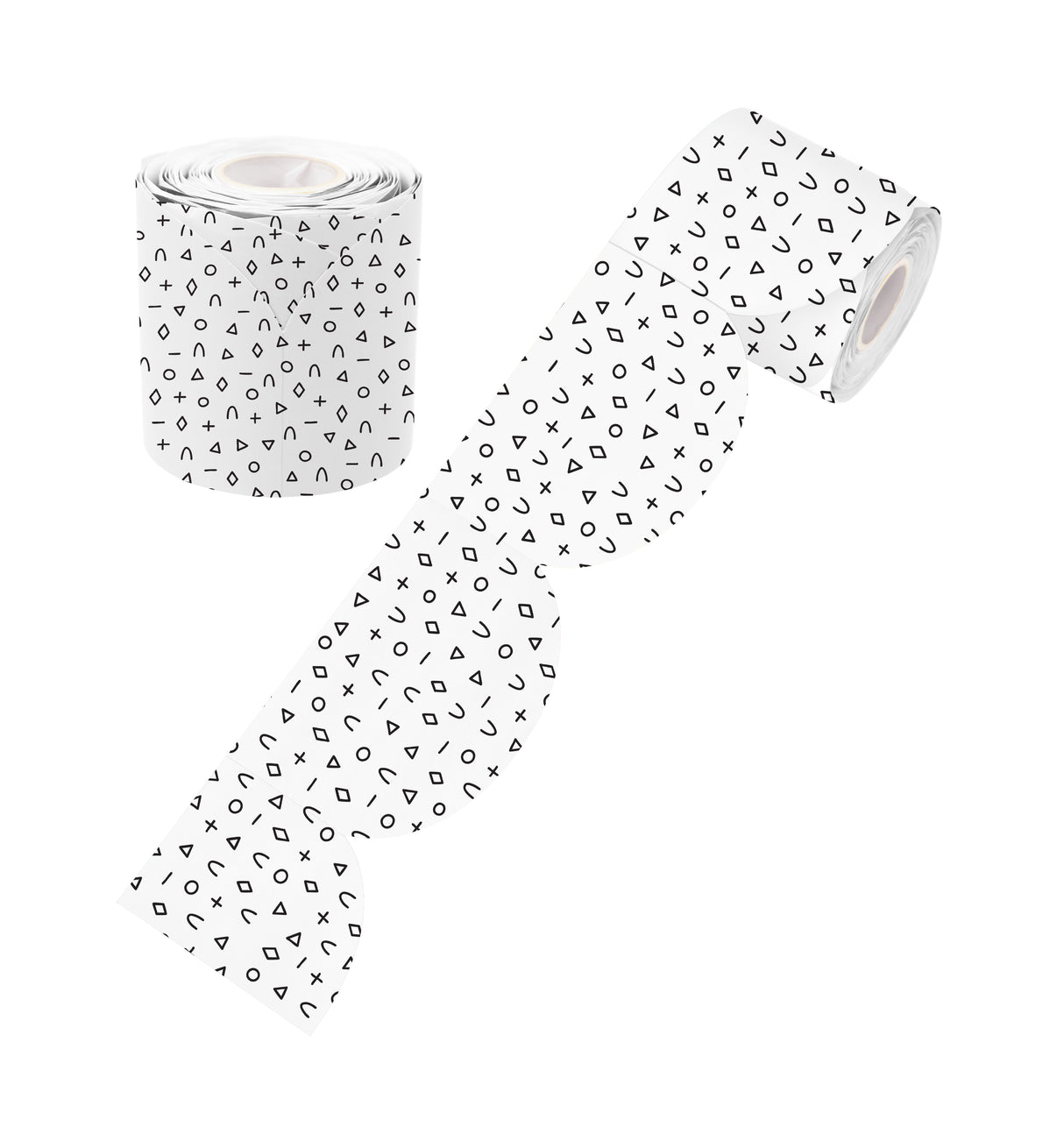 Black and White Patterned Rolled Scalloped Border - Educational Vantage