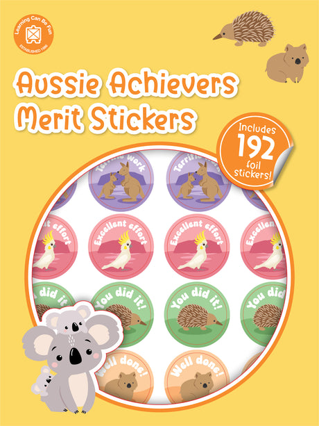 Aussie Achievers Merit Sticker Book - Educational Vantage