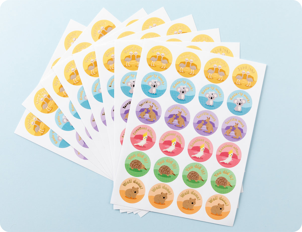 Aussie Achievers Merit Sticker Book - Educational Vantage