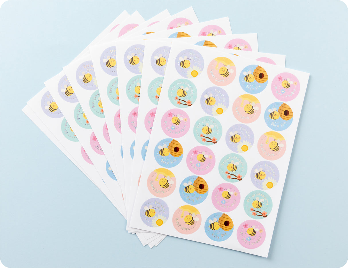 Bee-utiful Rewards Merit Sticker Book - Educational Vantage