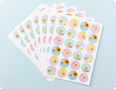 Bee-utiful Rewards Merit Sticker Book - Educational Vantage