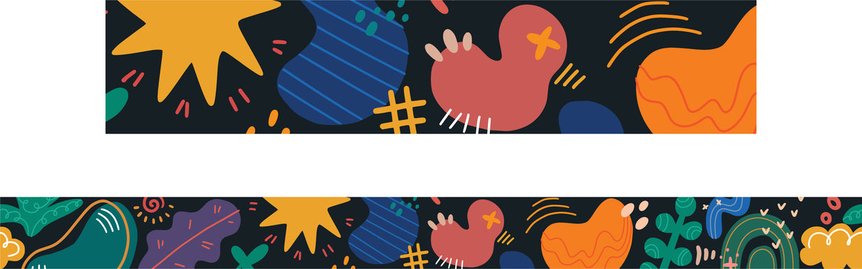 Night Brights Abstract Border - Educational Vantage