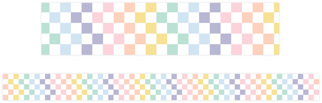 Pastel Checkered Border - Educational Vantage