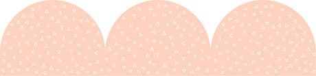 Peach Patterned Rolled Scalloped Border - Educational Vantage