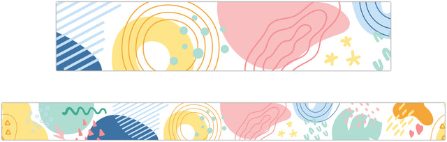 Pastel Pop Abstract Border - Educational Vantage