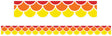 Warm Tones Scallops Border - Educational Vantage