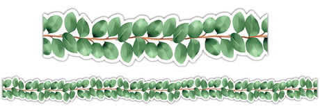 Eucalyptus Essentials Die-Cut Border - Educational Vantage