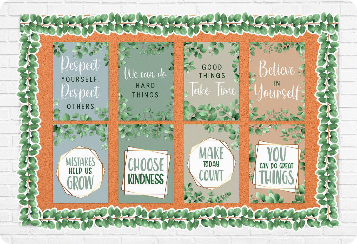 Eucalyptus Essentials Motivational Poster Set - Educational Vantage