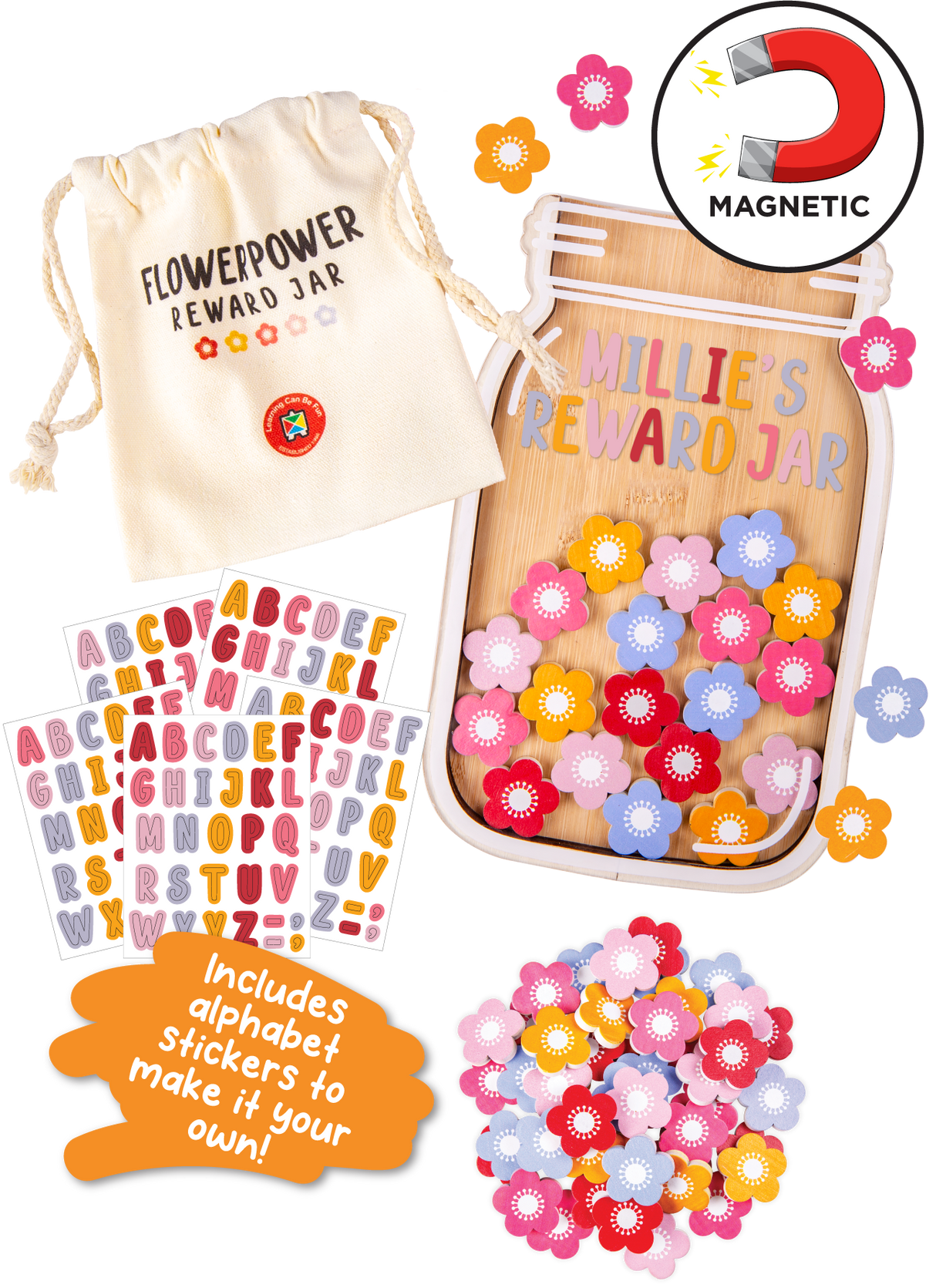 Flower Power Reward Jar
