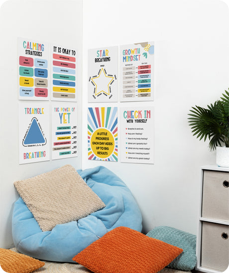 Growing Minds Calming Corner Poster Set - Educational Vantage