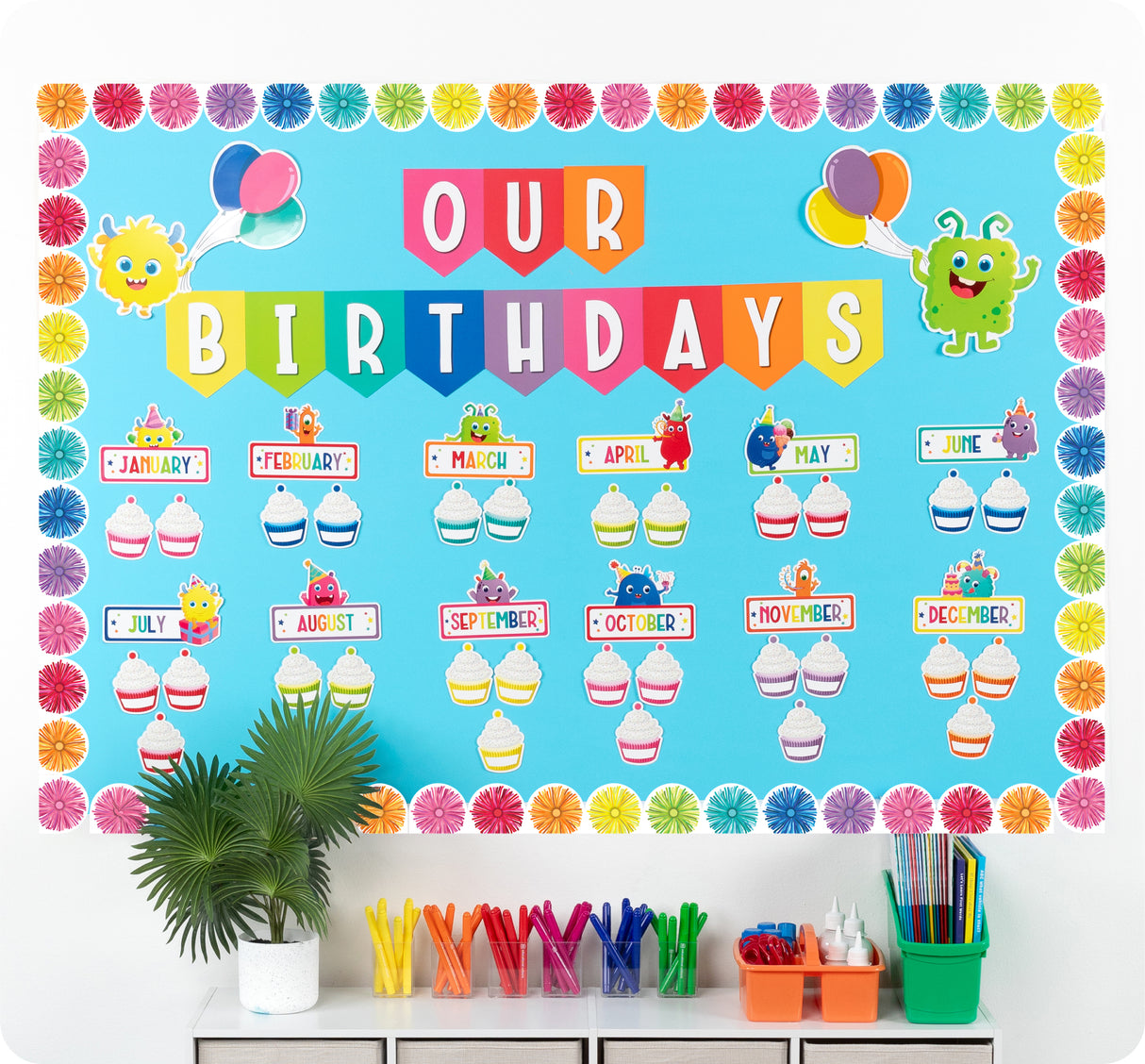 Giggle & Grow Birthday Bulletin Board Set - Educational Vantage