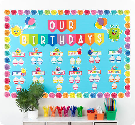 Giggle & Grow Birthday Bulletin Board Set - Educational Vantage