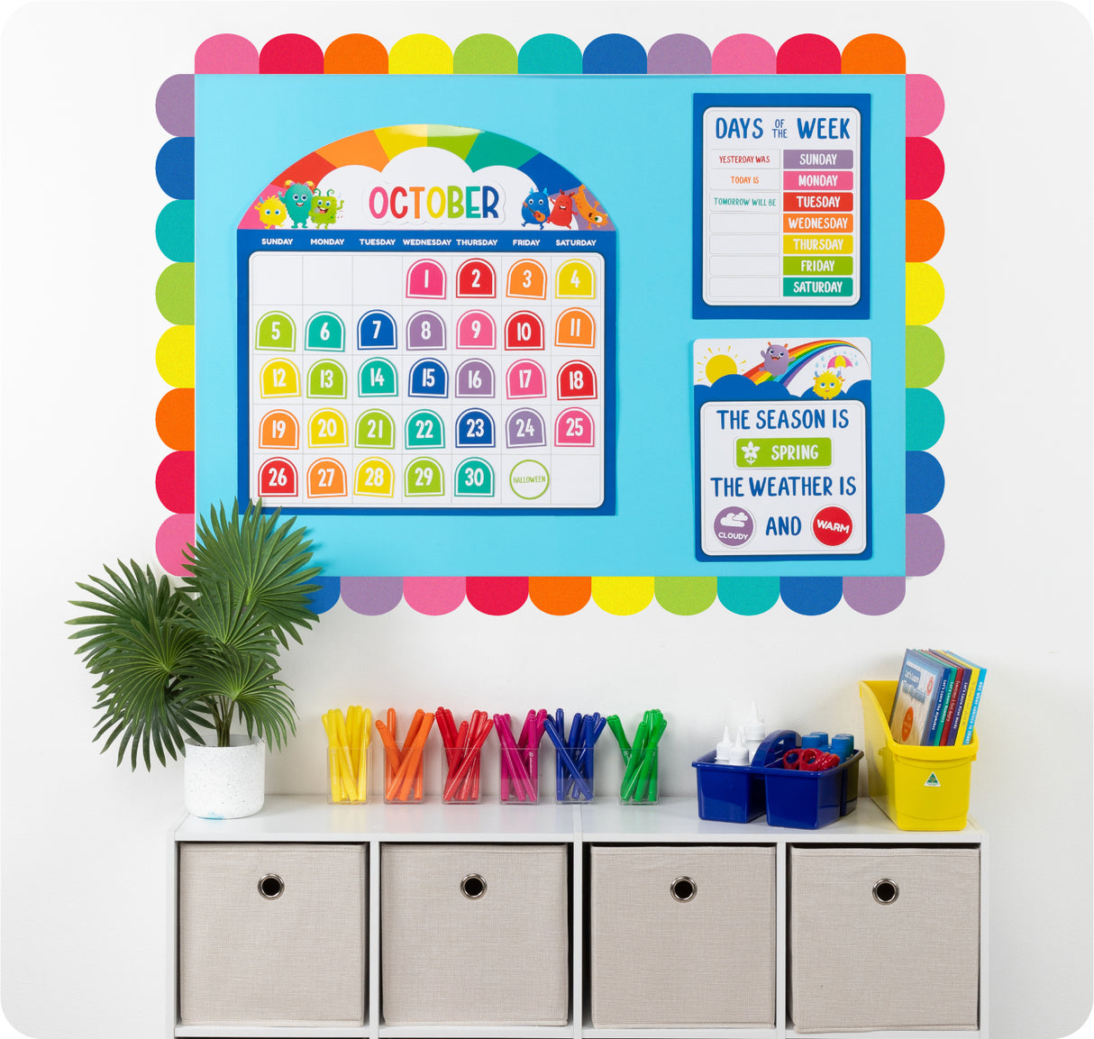 Giggle & Grow Calendar Bulletin Board Set - Educational Vantage