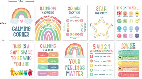 Giggle & Grow Calming Corner Poster Set - Educational Vantage