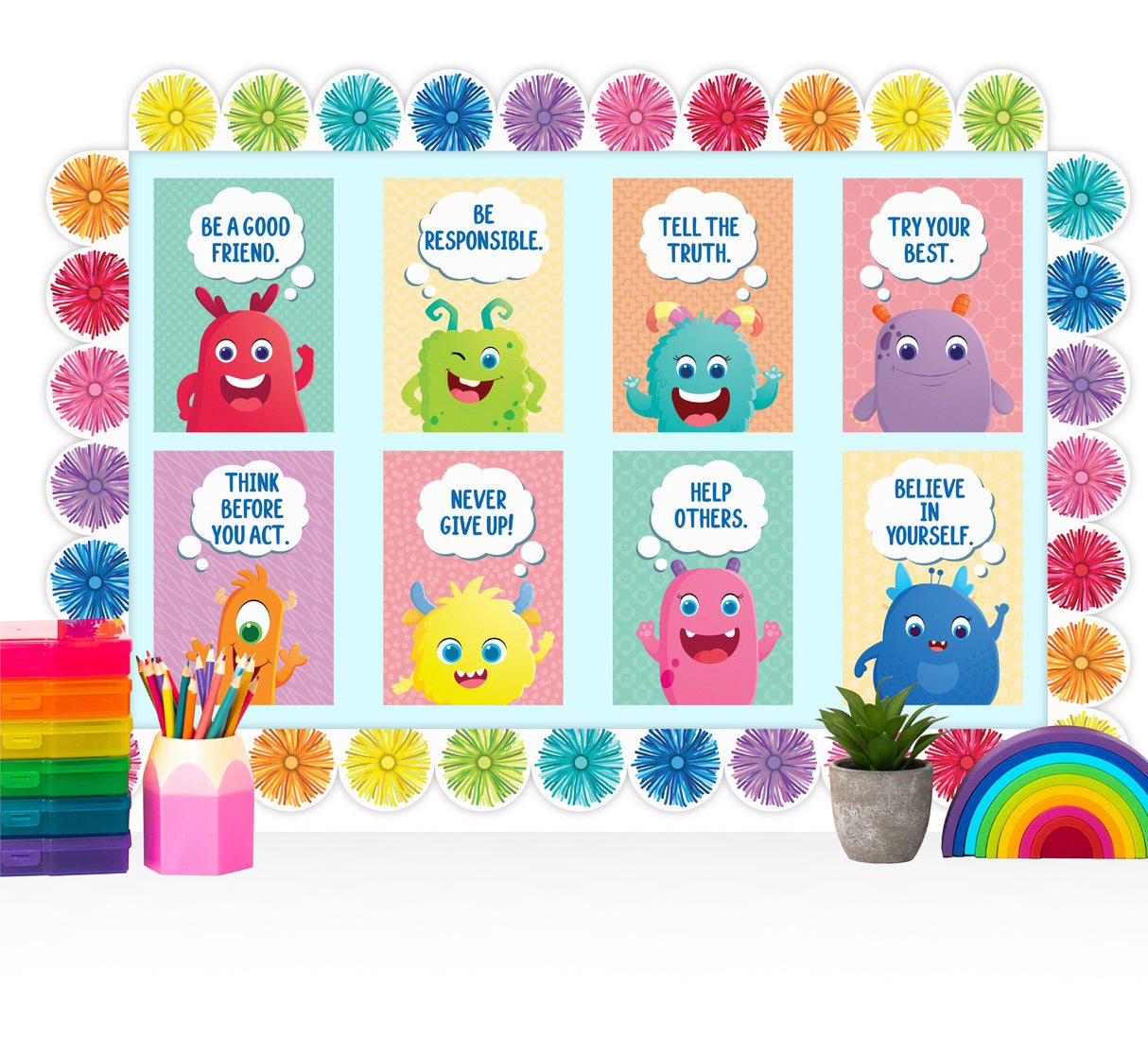 Giggle & Grow Character Traits Poster Set - Educational Vantage