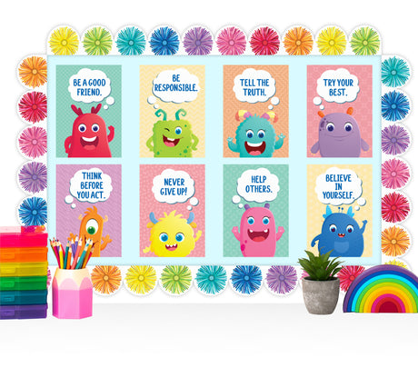 Giggle & Grow Character Traits Poster Set - Educational Vantage