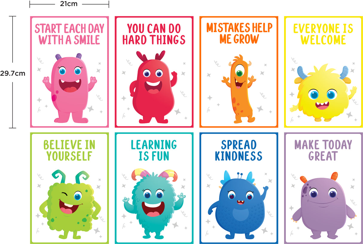 Giggle & Grow Motivational Poster Set - Educational Vantage