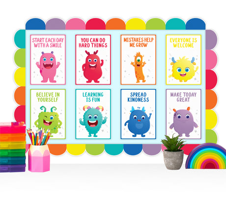 Giggle & Grow Motivational Poster Set - Educational Vantage