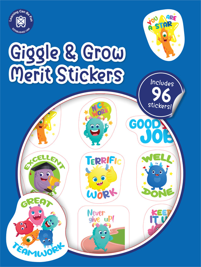 Giggle & Grow Merit Sticker Book - Educational Vantage