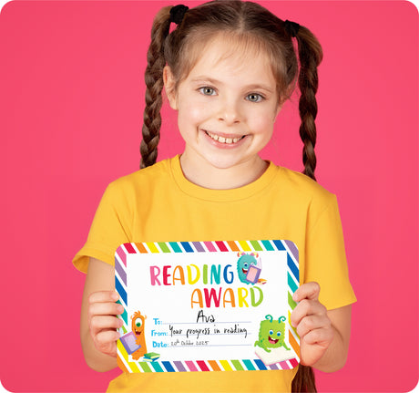Giggle & Grow Reading Award Certificates - Educational Vantage