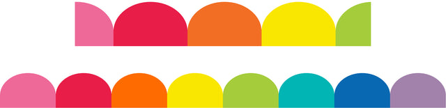 Giggle & Grow Rainbow Scalloped Border - Educational Vantage