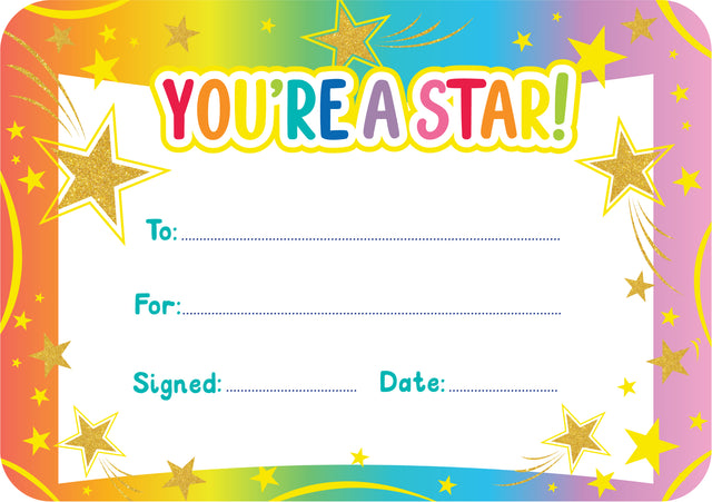 Giggle & Grow You're a Star Certificates - Educational Vantage