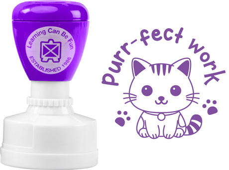 Purr-fect Work Merit Stamp - Educational Vantage