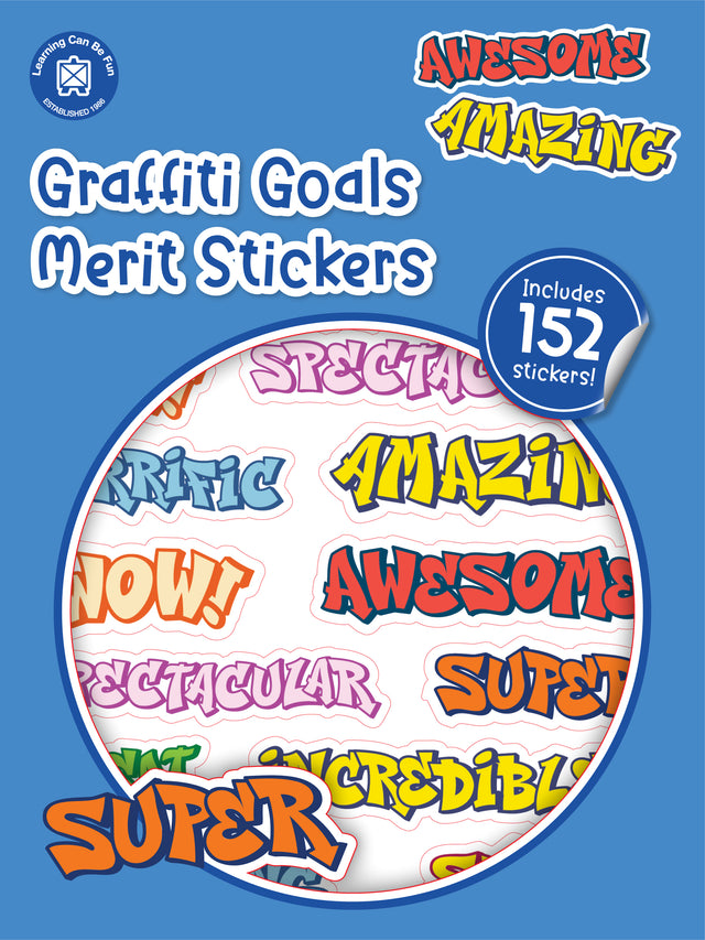 Graffiti Goals Merit Sticker Book - Educational Vantage