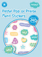 Pop of Praise Pastel Merit Sticker Book - Educational Vantage