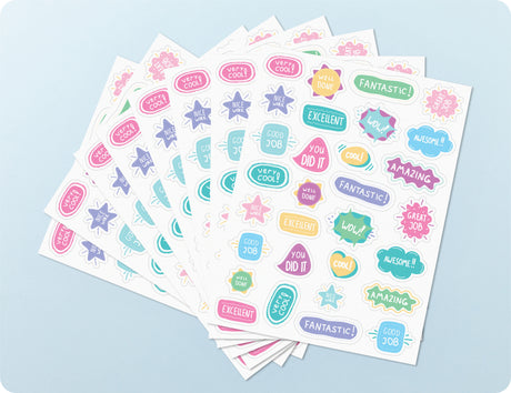 Pop of Praise Pastel Merit Sticker Book - Educational Vantage