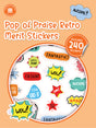 Pop of Praise Retro Merit Sticker Book - Educational Vantage