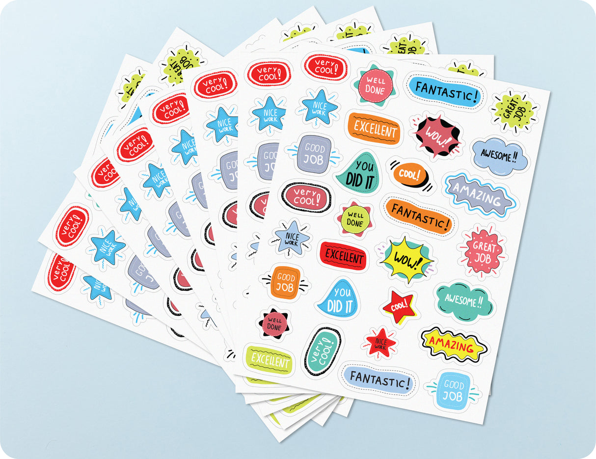 Pop of Praise Retro Merit Sticker Book - Educational Vantage