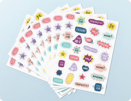 Pop of Praise Merit Sticker Book - Educational Vantage